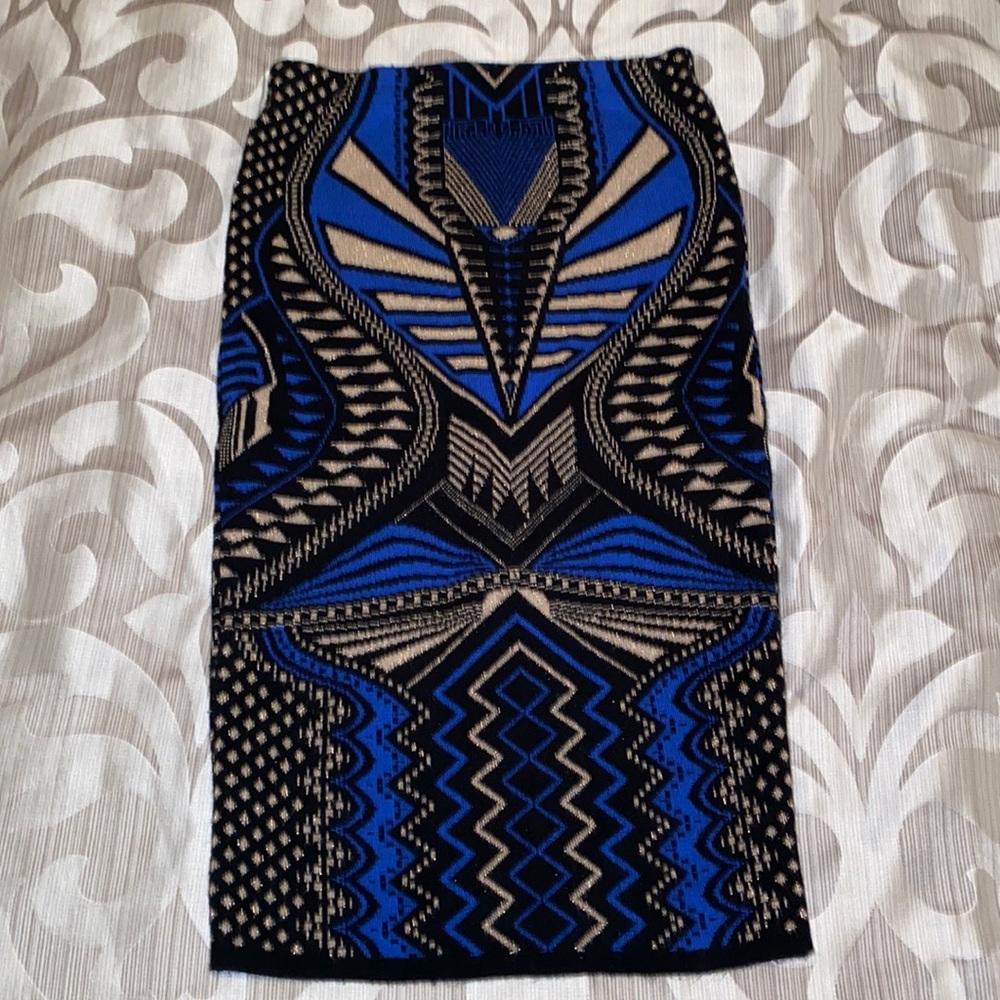 Blue Pencil Skirt